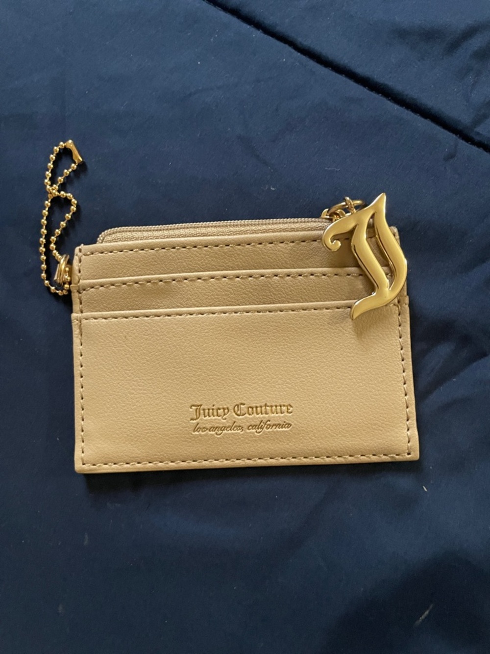 Juicy Couture Beige Cardholder/ coin holder